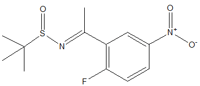 N(E)-N-(1-(2-氟-5-硝基苯)亞乙基)-2-甲基丙烷-2-亞磺酰胺 